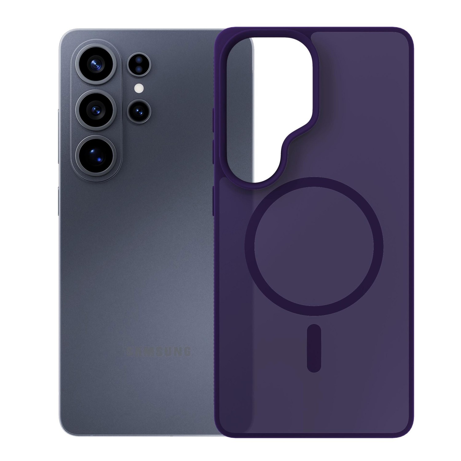 3mk ochranné pouzdro Smoke MagCase pro Samsung Galaxy S26 Ultra, fialová