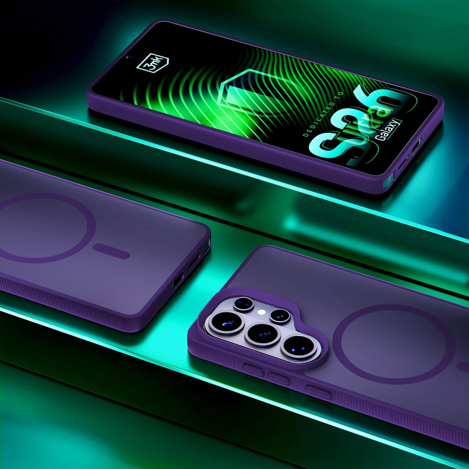 3mk ochranné pouzdro Smoke MagCase pro Samsung Galaxy S26 Ultra, fialová