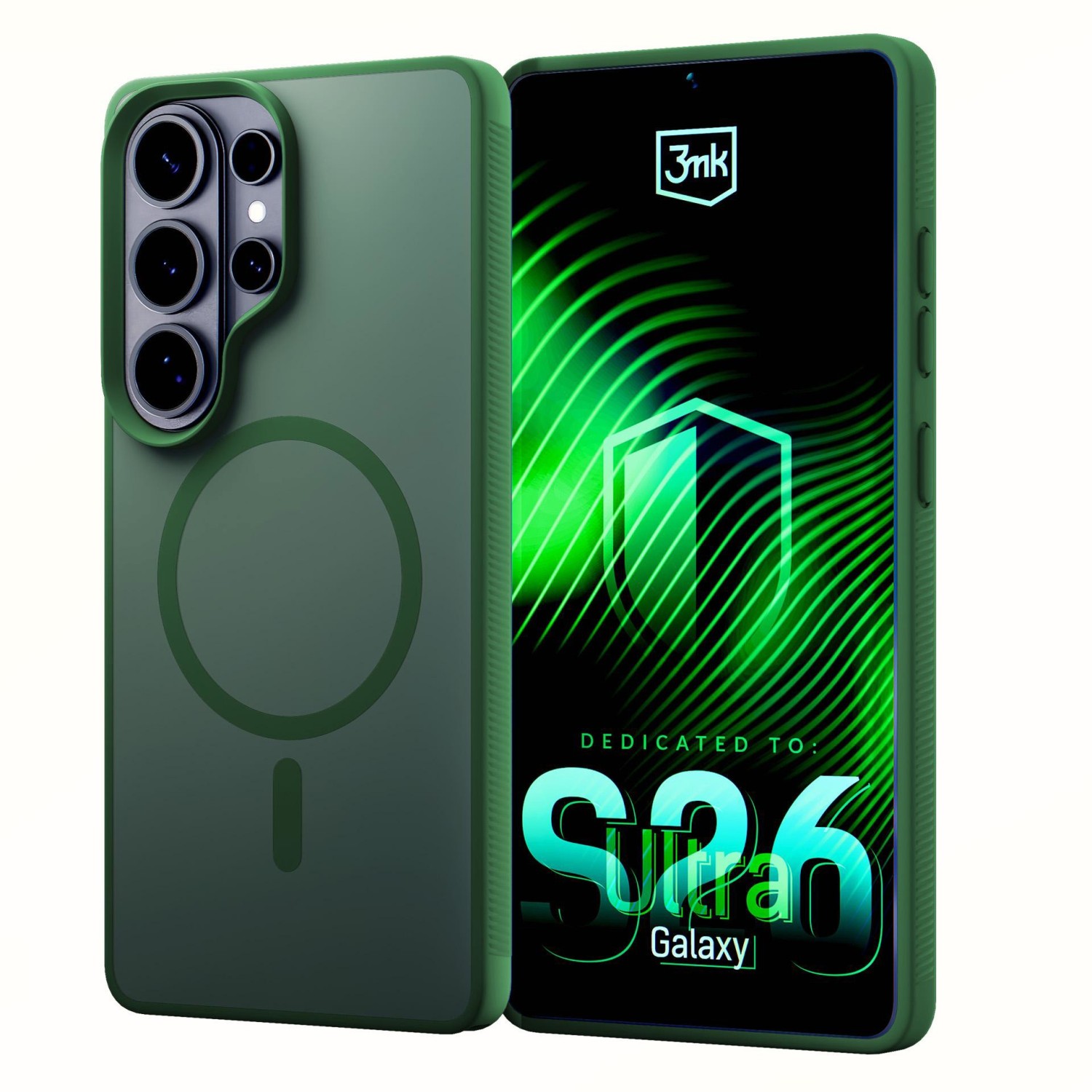 3mk ochranné pouzdro Smoke MagCase pro Samsung Galaxy S26 Ultra, zelená