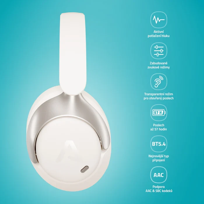 LAMAX HighComfort2 ANC bílá
