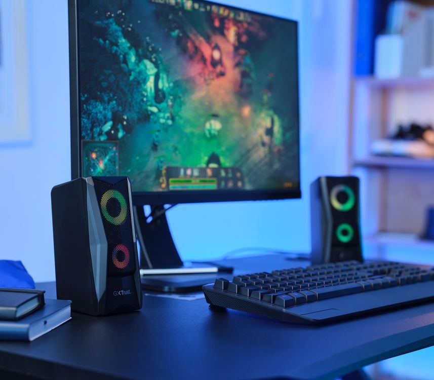 Trust GXT 606 Javv RGB-Illuminated 2.0 Speaker Set černá