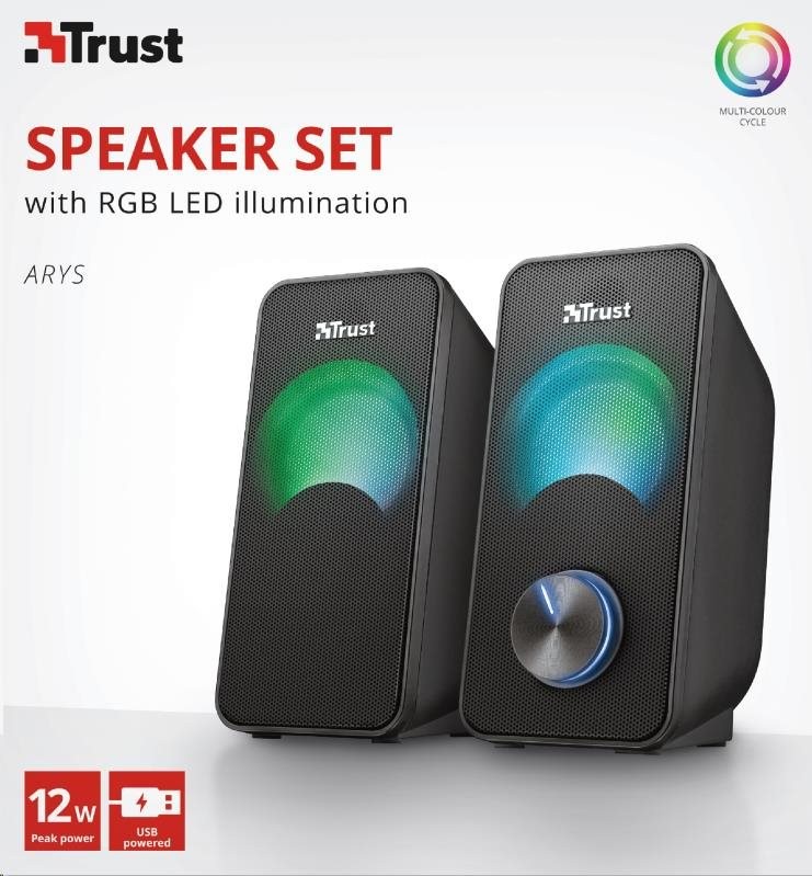 Trus Arys Compact RGB 2.0 Speaker Set