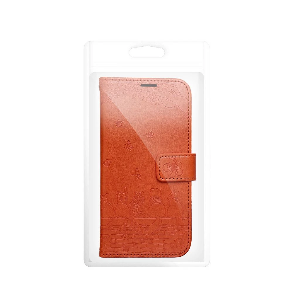 MEZZO Book case for IPHONE 17 cats brown