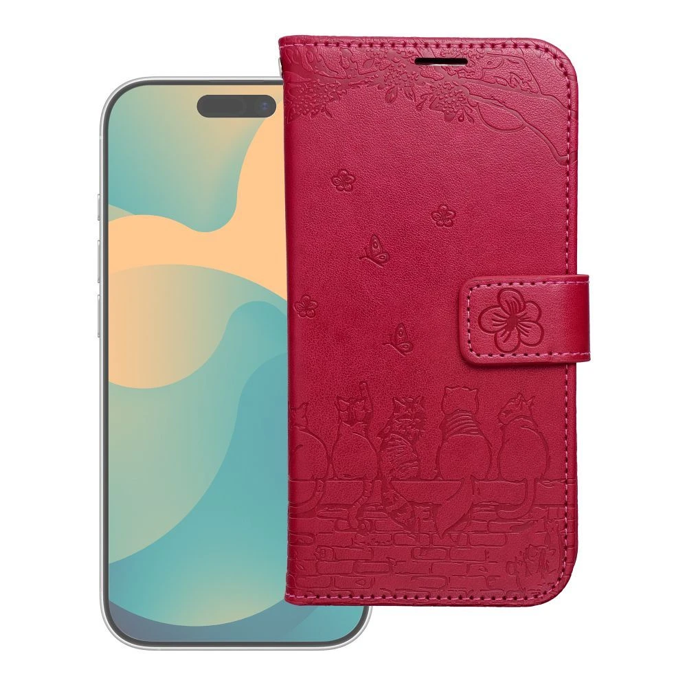 MEZZO Book case for IPHONE 17 PRO cats red