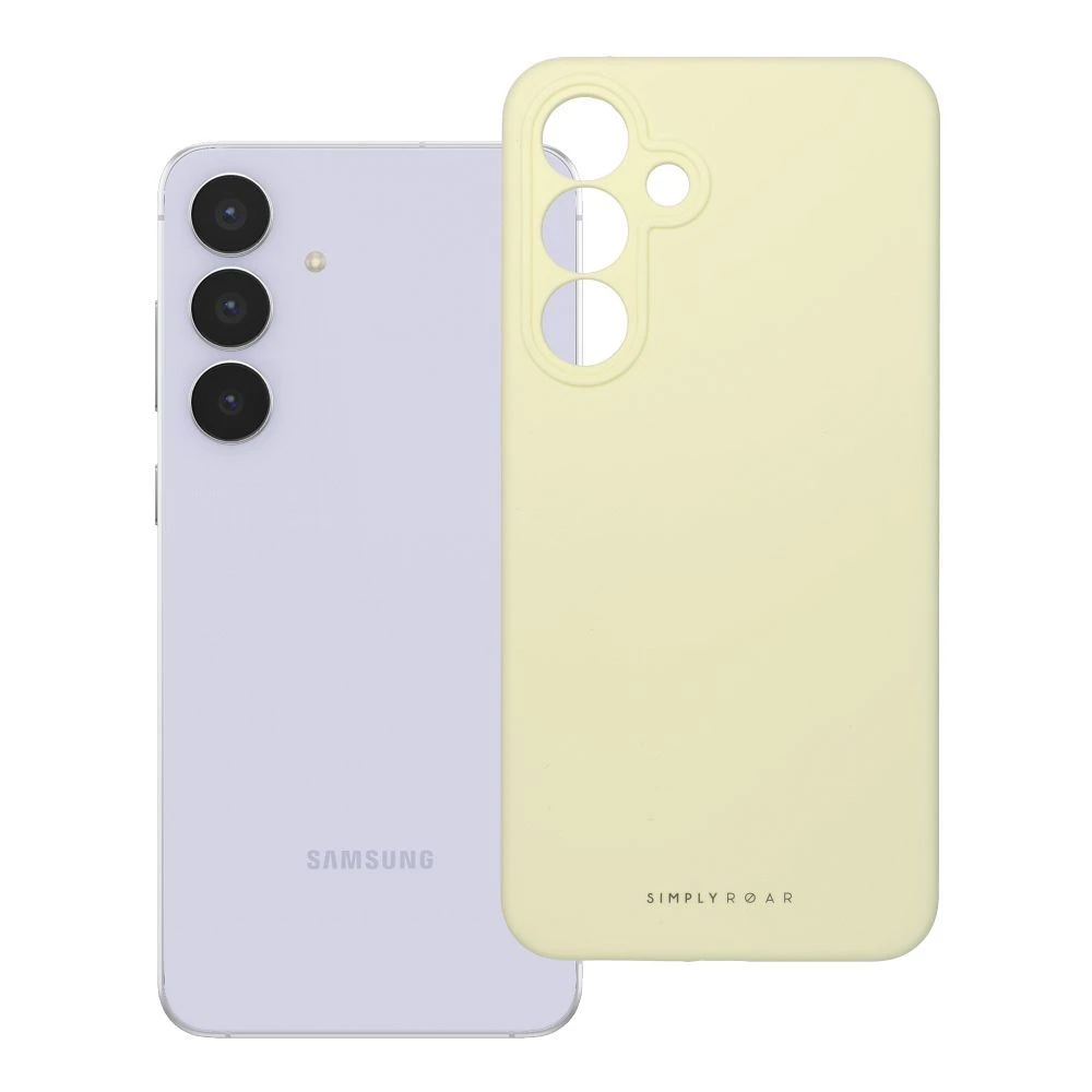 ROAR case CLOUD SKIN for SAMSUNG S25 FE Light Yellow