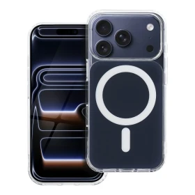 Ochranný kryt CLEAR FUSION MAG COVER Case compatible with MagSafe pro Apple iPhone 16e / 17e, modrá