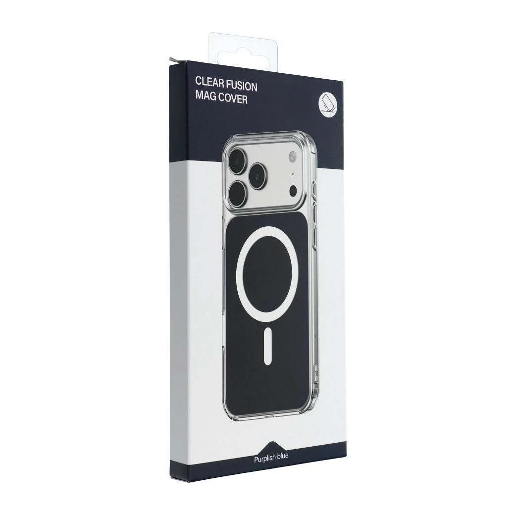 Case for iPhone 16e (SE4 2025) / 17e Clear Fusion Mag Cover compatible with MagSafe navy blue