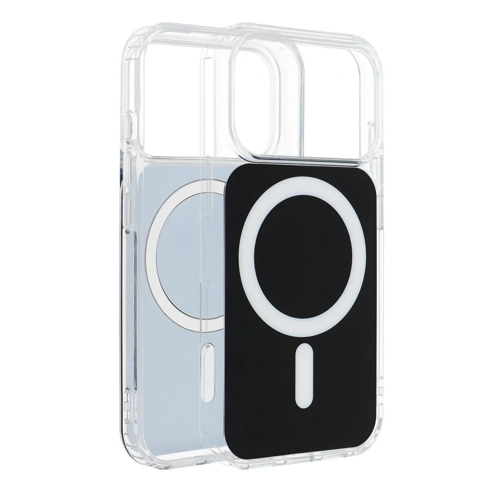 Case for iPhone 16e (SE4 2025) / 17e Clear Fusion Mag Cover compatible with MagSafe black