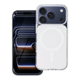 Ochranný kryt CLEAR FUSION MAG COVER Case compatible with MagSafe pro Apple iPhone 16e / 17e, bílá