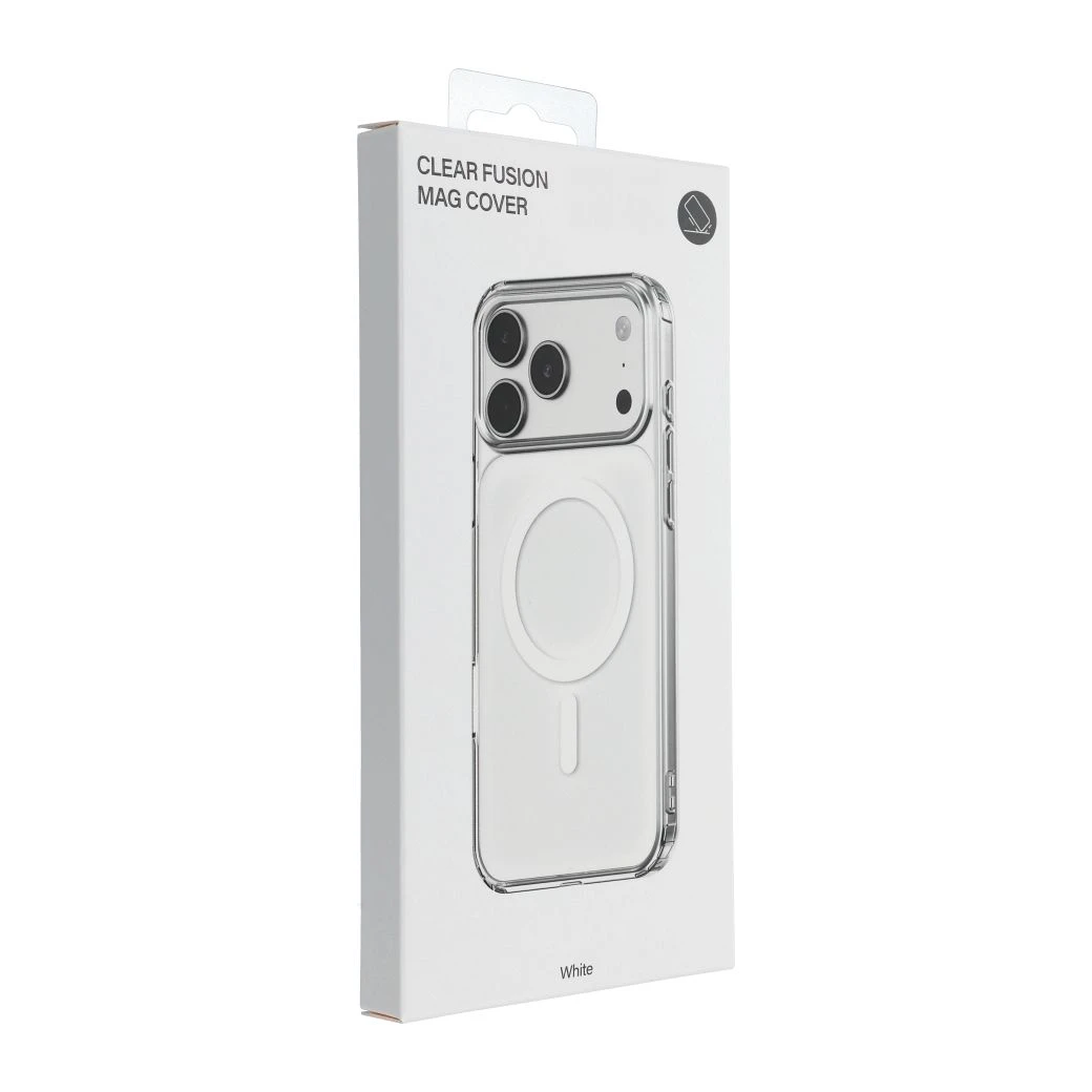 Case for iPhone 16e (SE4 2025) / 17e Clear Fusion Mag Cover compatible with MagSafe white