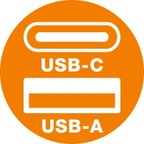 Rychlá nabíječka ALIGATOR Mini, PD 25W, USB + USB-C, bílá