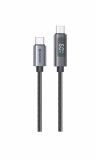 Swissten LCD kabel USB-A / USB-C 1m