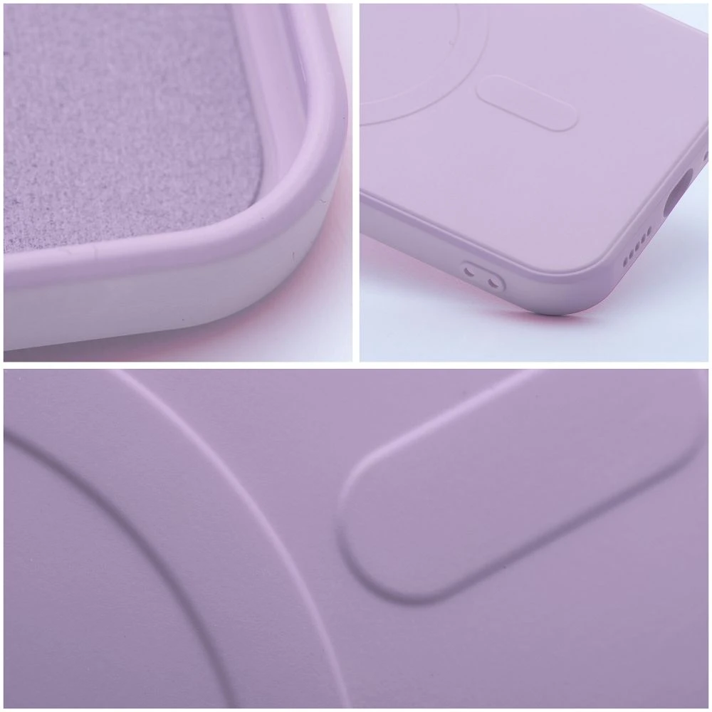 Case for Samsung A37 Silicone Mag Cover compatible with MagSafe pink