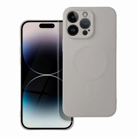 Zadní kryt Silicone Mag Cover compatible with MagSafe pro Samsung Galaxy A37, titanově šedá