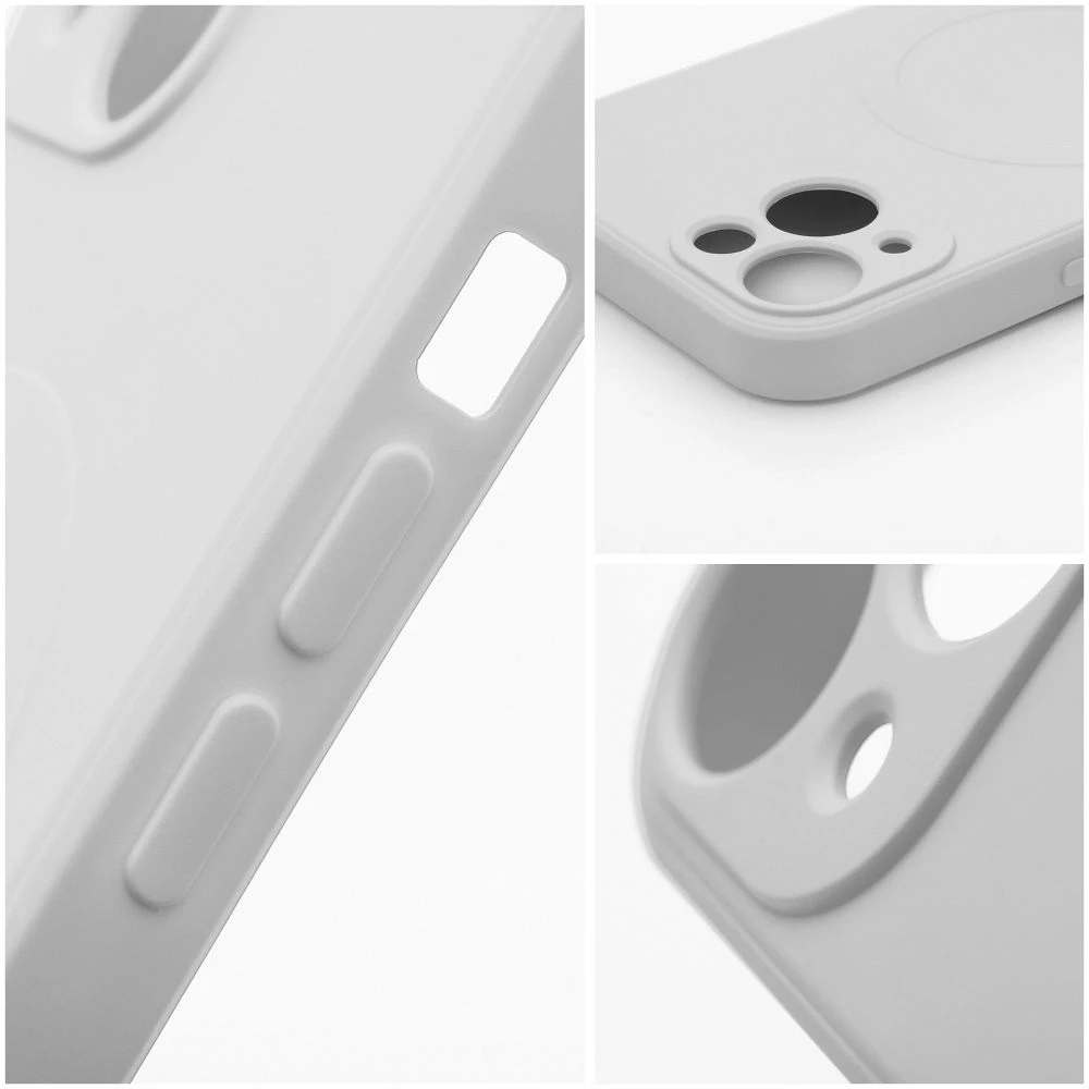 Case for Samsung A57 Silicone Mag Cover compatible with MagSafe titanium gray