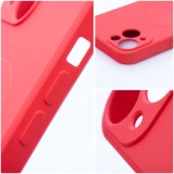 Case for Samsung A57 Silicone Mag Cover compatible with MagSafe red