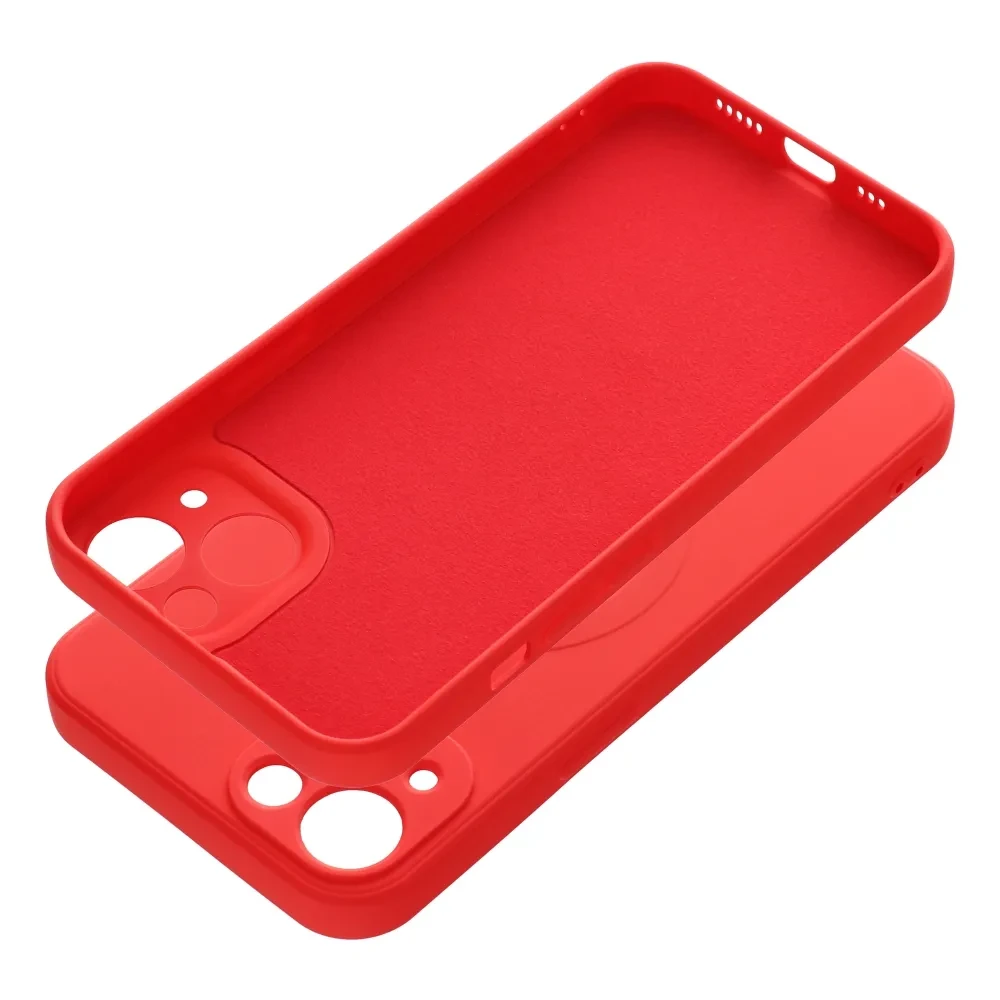 Zadní kryt Silicone Mag Cover compatible with MagSafe pro Samsung Galaxy A57, červená