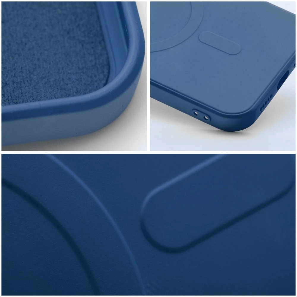 Case for Samsung A57 Silicone Mag Cover compatible with MagSafe blue