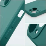 Case for Samsung S26 PLUS Silicone Mag Cover compatible with MagSafe green