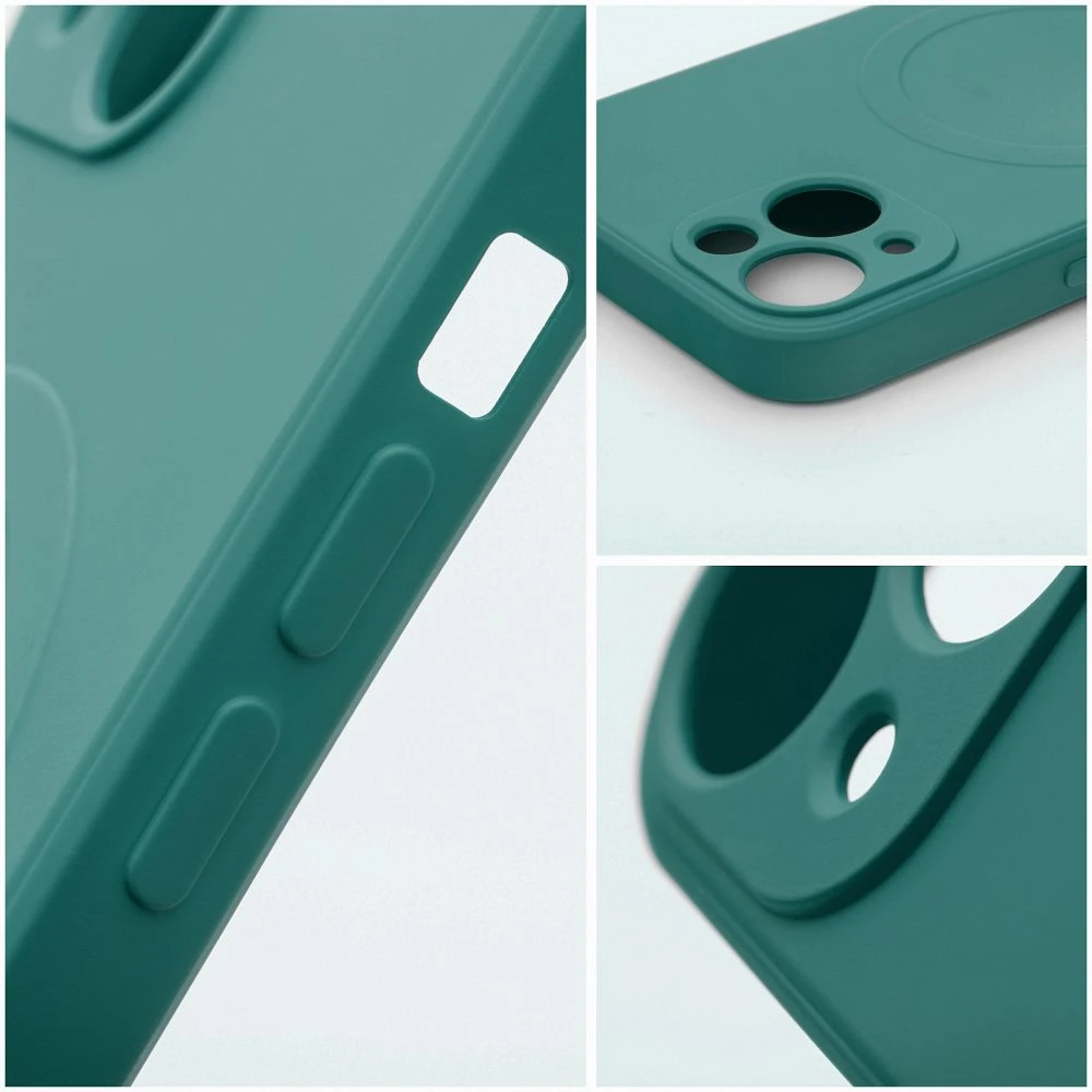 Case for Samsung S26 PLUS Silicone Mag Cover compatible with MagSafe green