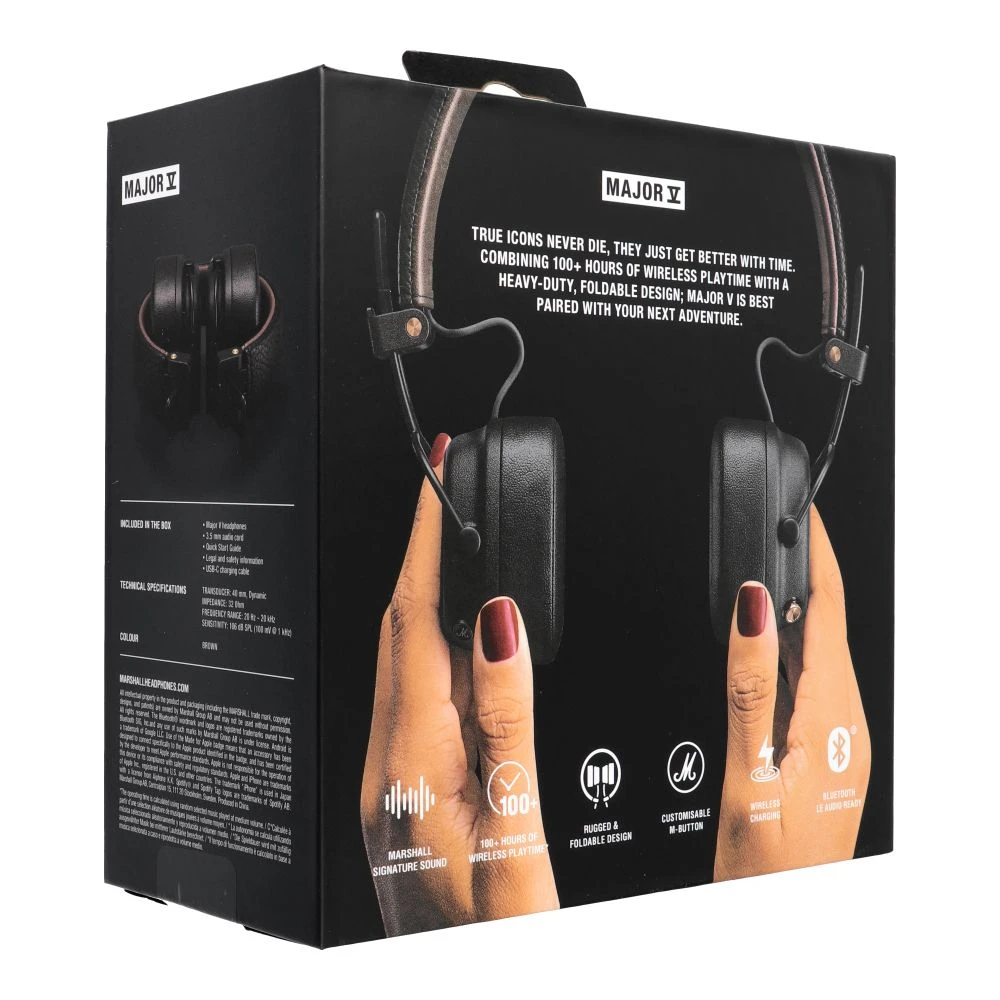 Wireless headphones Marshall Major V brown