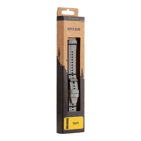 Silikonový řemínek Tactical Quick Release 18mm, šedá