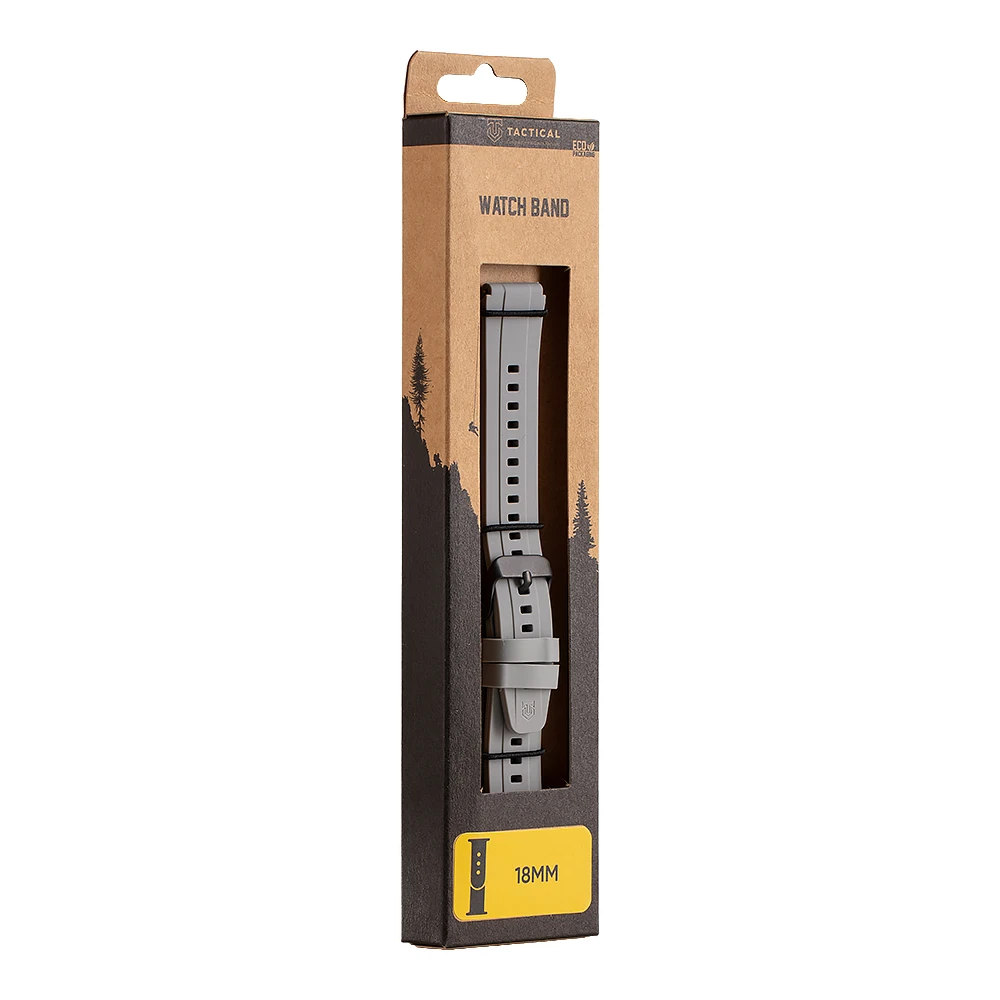 Tactical Quick Release Silikonový Řemínek 18mm Grey
