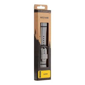 Silikonový řemínek Tactical Quick Release 24mm, šedá