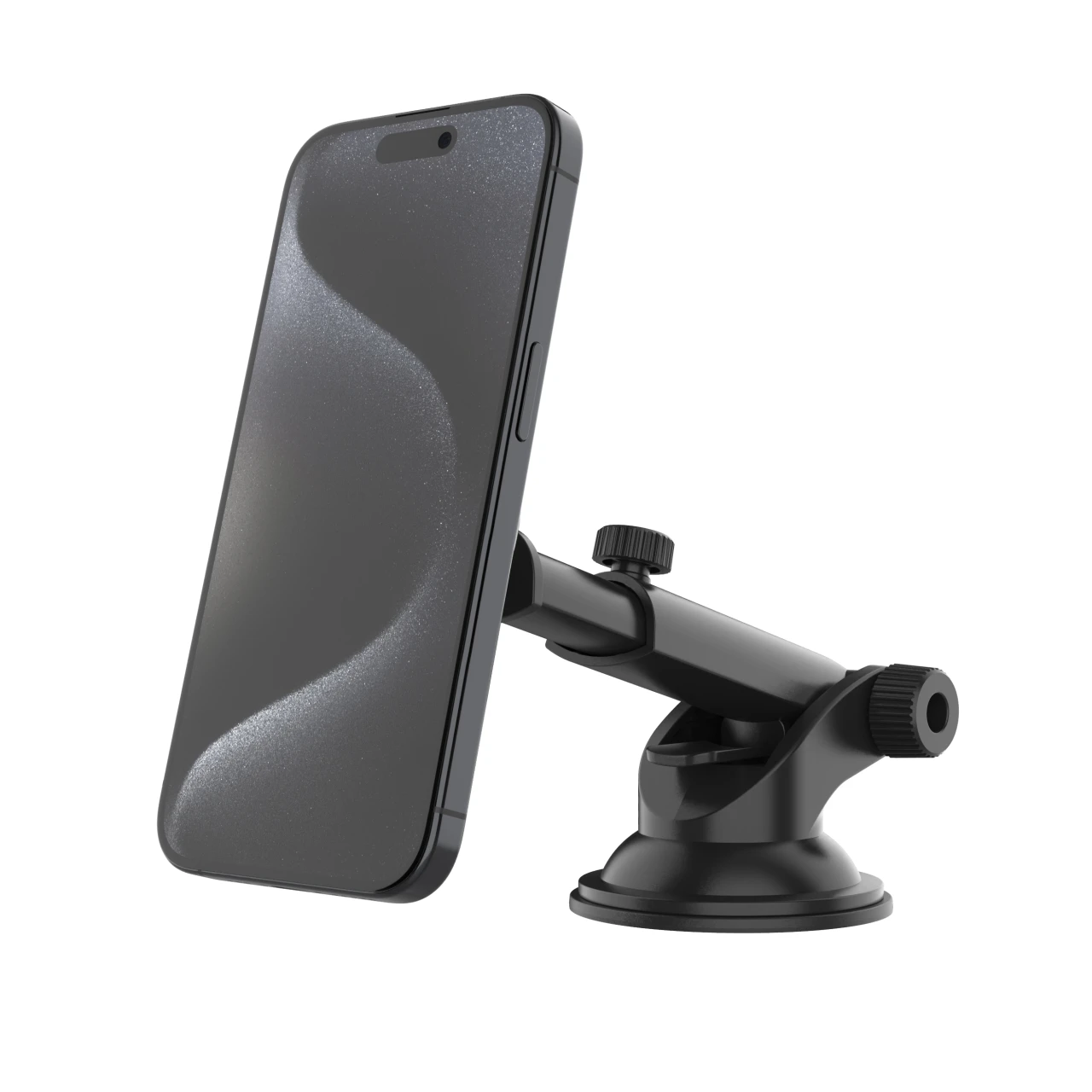 Magnetický kovový držák FIXED MagMount XL s přísavkou na sklo s podporou MagSafe, černá