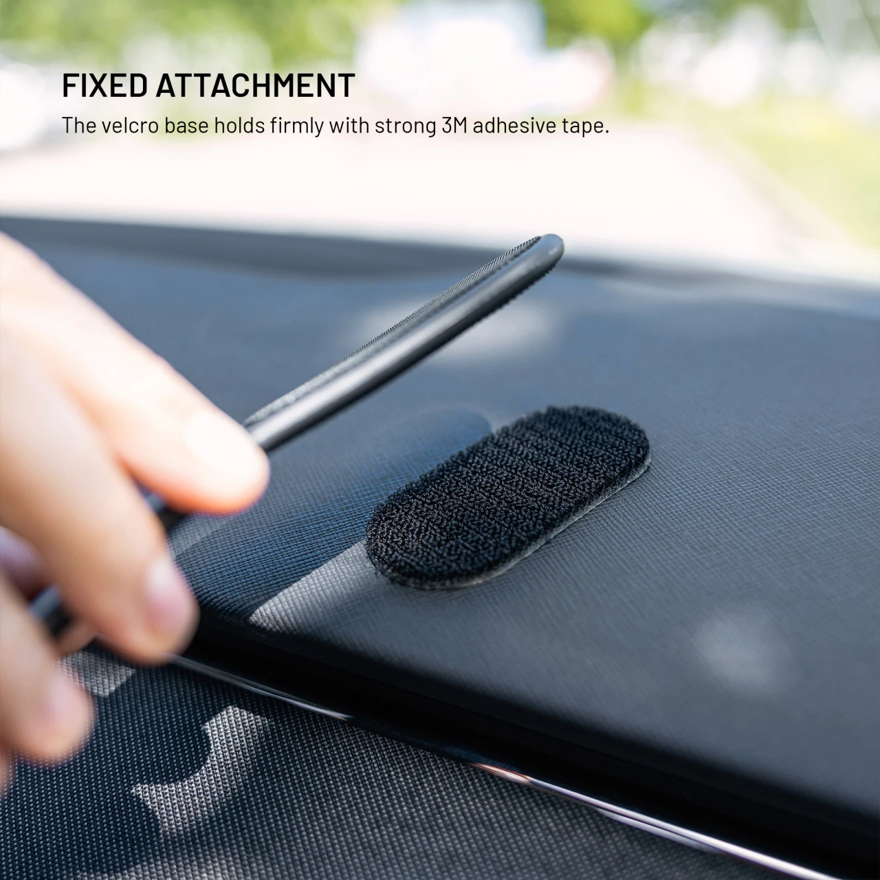 Flexibilní držák FIXED MagFloppy kompatibilní s MagSafe a uchycením na suchý zip, černá