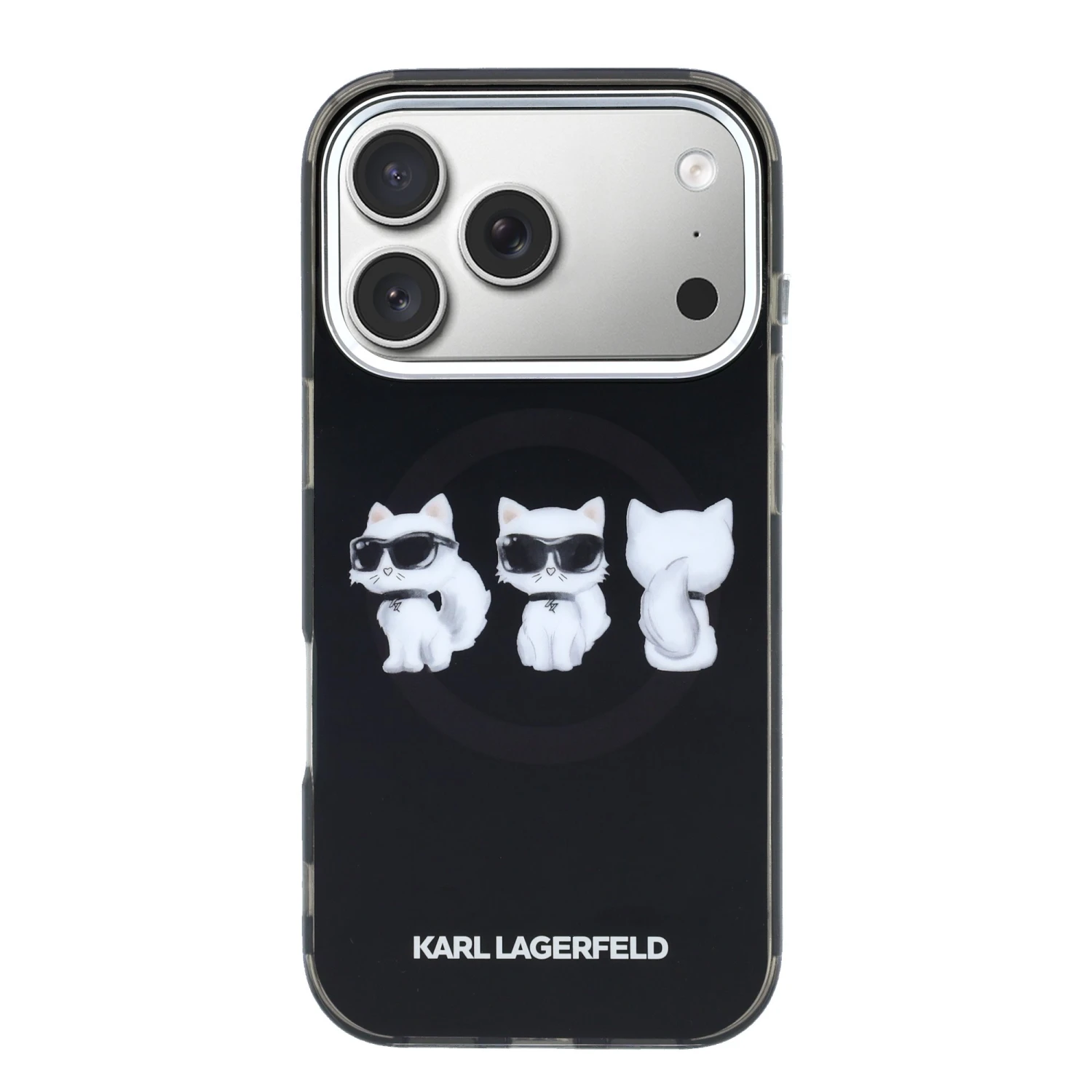 Karl Lagerfeld IML Choupette Trio Watercolor MagSafe Zadní Kryt pro iPhone 17 Pro Max
