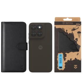 Flipové pouzdro Tactical Field Notes pro Motorola Moto G77 5G, černá
