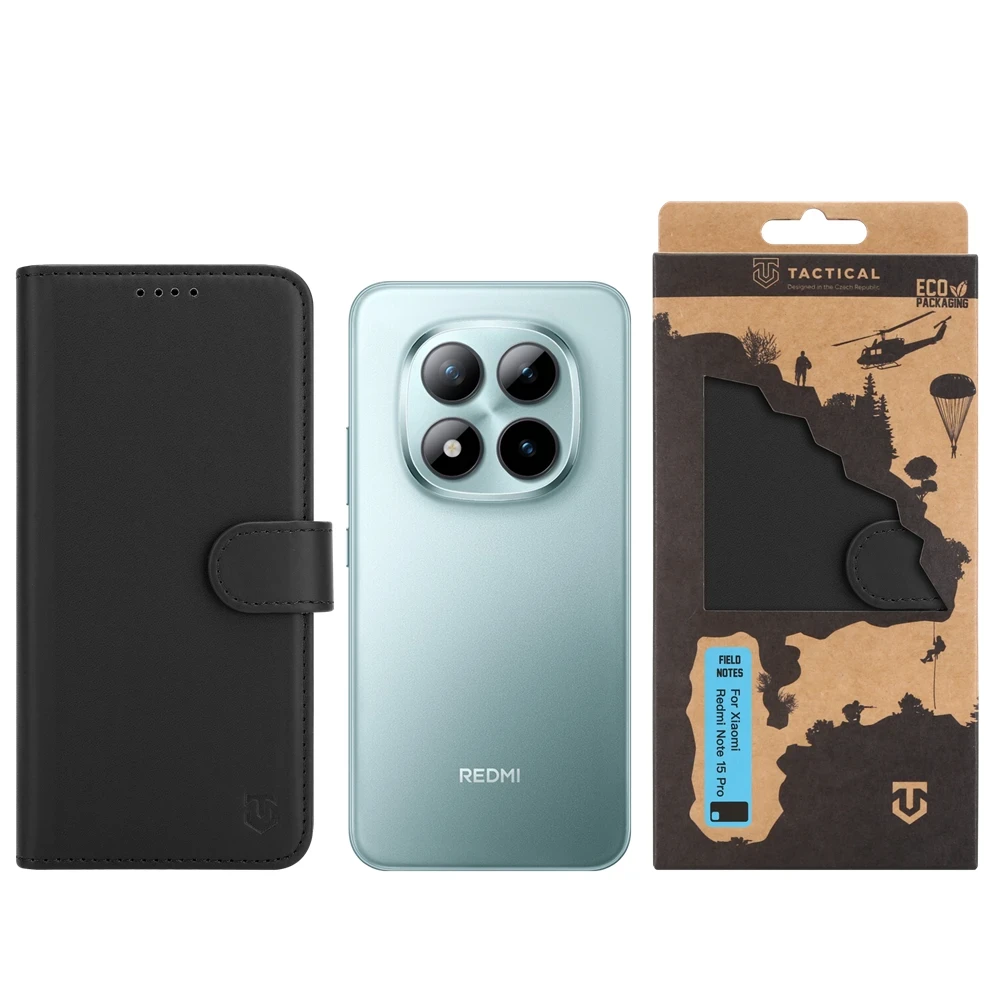 Levně Flipové pouzdro Tactical Field Notes pro Motorola Moto G78, černá
