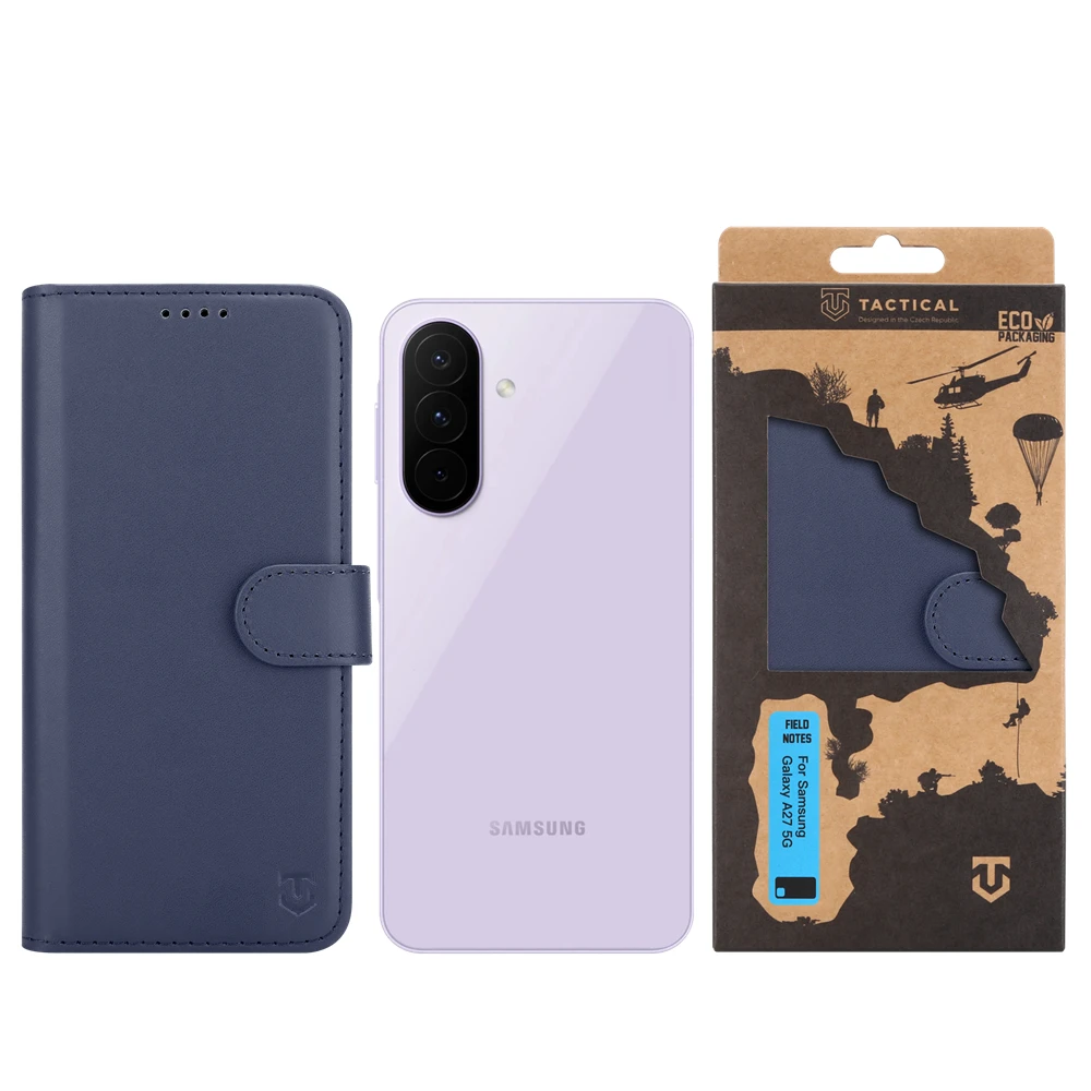 Levně Flipové pouzdro Tactical Field Notes pro Samsung Galaxy A27 5G, modrá