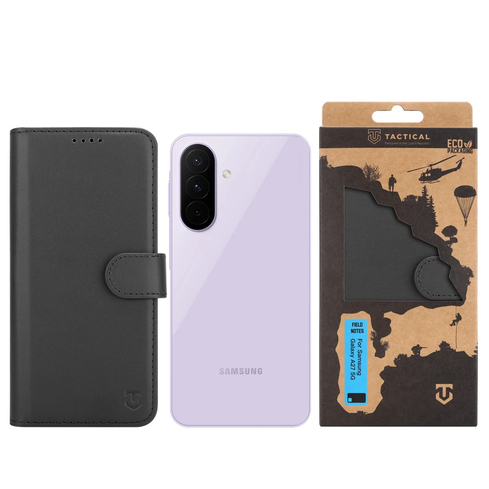 Levně Flipové pouzdro Tactical Field Notes pro Samsung Galaxy A27 5G, černá