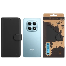 Flipové pouzdro Tactical Field Notes pro Xiaomi Redmi Note 15 4G/5G, černá