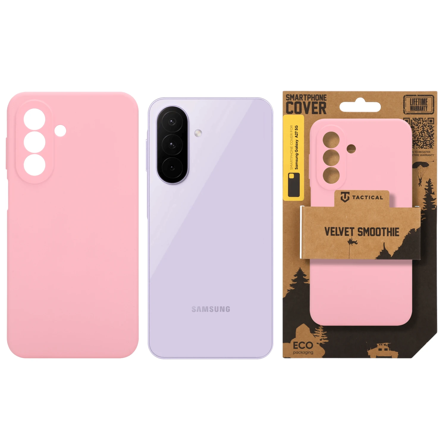 Levně Zadní kryt Tactical Velvet Smoothie pro Samsung Galaxy A27 5G, pink panther