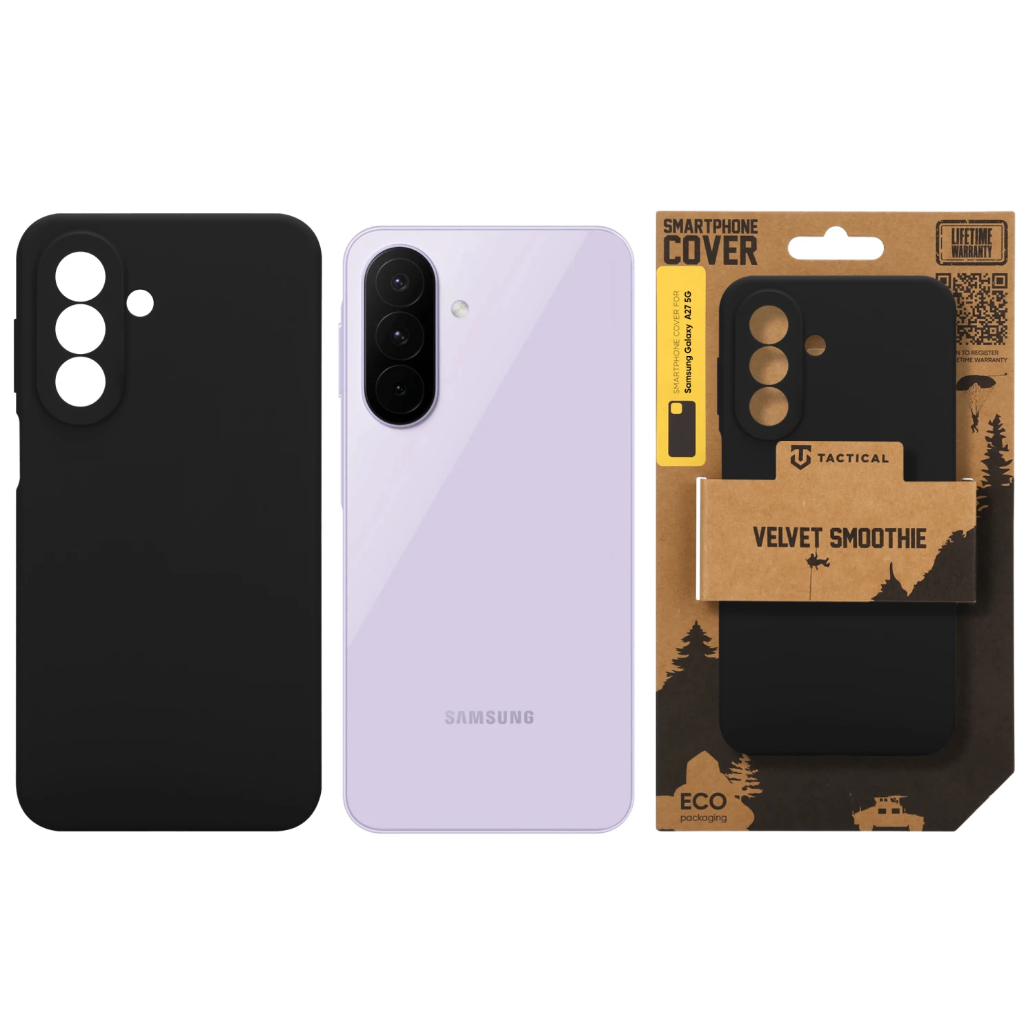 Levně Zadní kryt Tactical Velvet Smoothie pro Samsung Galaxy A27 5G, asphalt