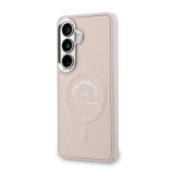 Karl Lagerfeld PU RSG Logo Magnetic Zadní Kryt pro Samsung Galaxy S26+ Pink