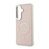 Karl Lagerfeld PU RSG Logo Magnetic Zadní Kryt pro Samsung Galaxy S26+ Pink