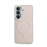 Karl Lagerfeld PU RSG Logo Magnetic Zadní Kryt pro Samsung Galaxy S26 Pink
