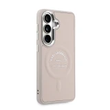 Karl Lagerfeld PU RSG Logo Magnetic Zadní Kryt pro Samsung Galaxy S26 Pink