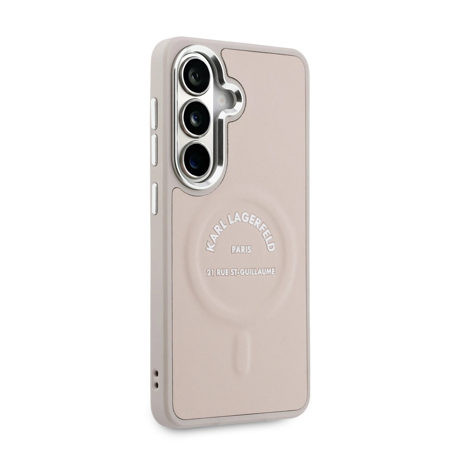 Karl Lagerfeld PU RSG Logo Magnetic Zadní Kryt pro Samsung Galaxy S26 Pink