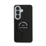 Karl Lagerfeld PU RSG Logo Magnetic Zadní Kryt pro Samsung Galaxy S26+ Black