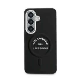 Zadní kryt Karl Lagerfeld PU RSG Logo Magnetic pro Samsung Galaxy S26+, černá