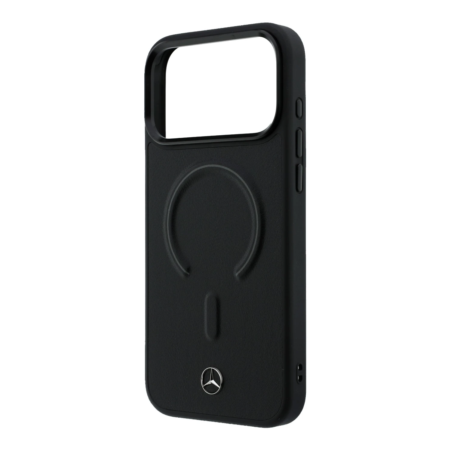 Mercedes PU Leather 3D MagSafe Zadní Kryt pro iPhone 17 Pro Black