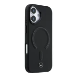 Mercedes PU Leather 3D MagSafe Zadní Kryt pro iPhone 17 Black