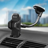Car phone holder Forcell F-Grip Carbon Bracket arm 17cm windshield black