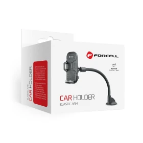 Držák do auta Forcell F-Grip Carbon Bracket paže 17cm na čelní sklo, černá