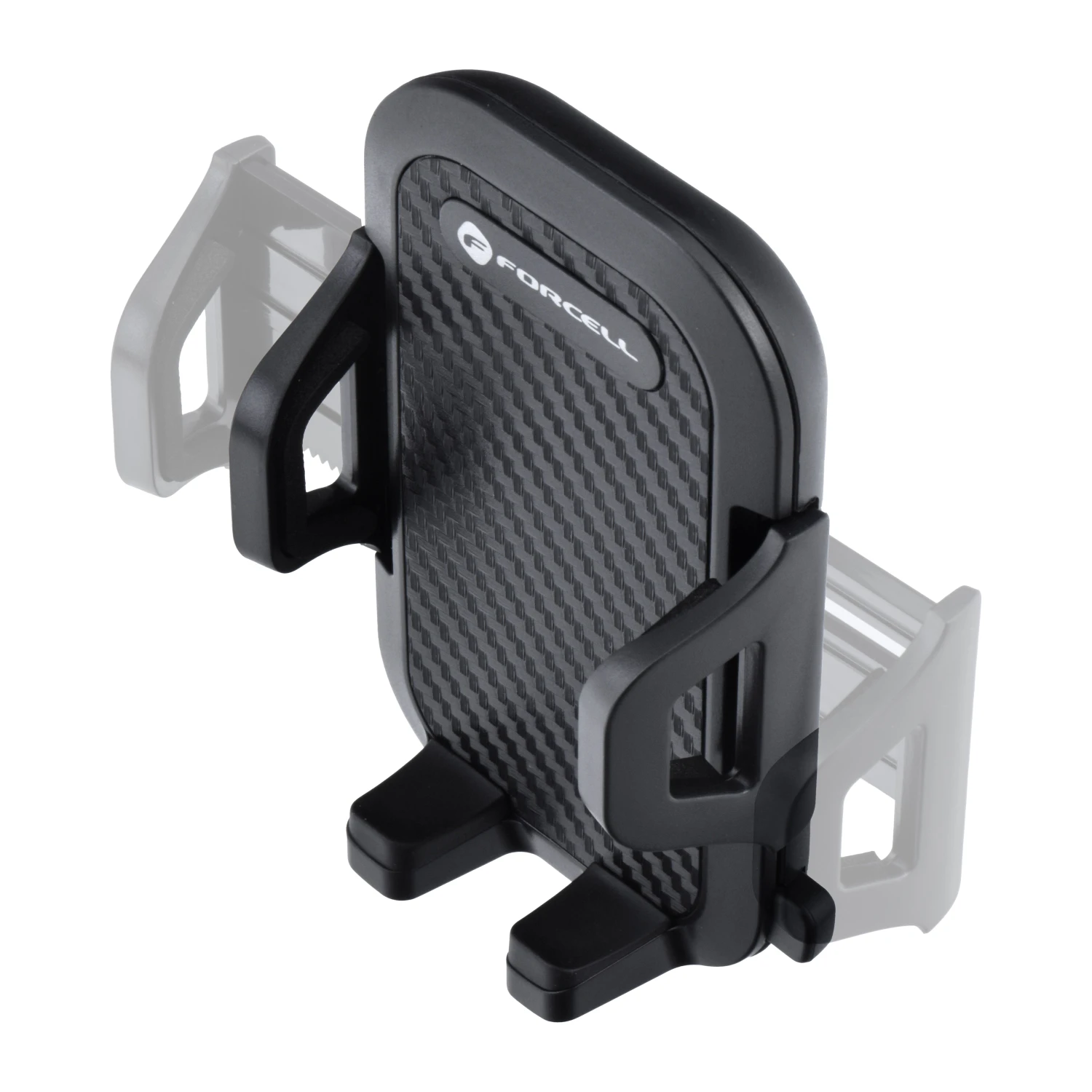 Car phone holder Forcell F-Grip Carbon Bracket arm 17cm windshield black